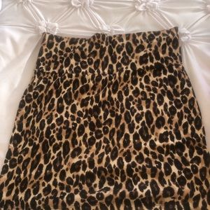 Cheetah print skirt